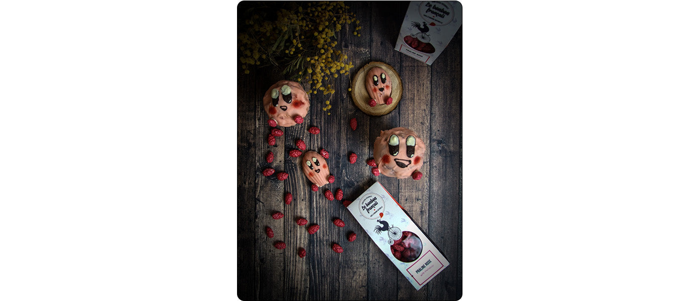 Financier Kirby aux pralines roses by Patrice Cayuela