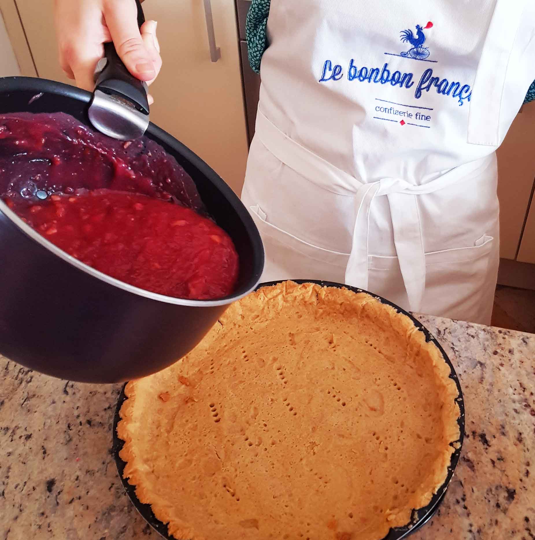 Pate pour tarte aux pralines le bonbon francais