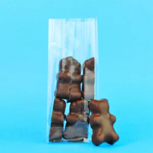 photo produit choco grizzly, ourson guimauve enrobé de chocolat au lait, Le Bonbon Français