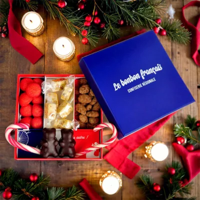 photo coffret noël, ambiance noël, cadeau noël